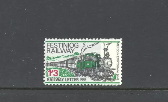 Festiniog Railway 1970 Letter Stamps 1/3d MNH