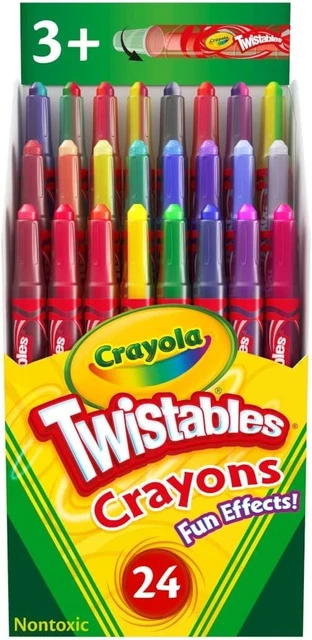 24 Crayons - CRAYOLA FUN EFFECTS TWISTABLES CRAYONS PACK