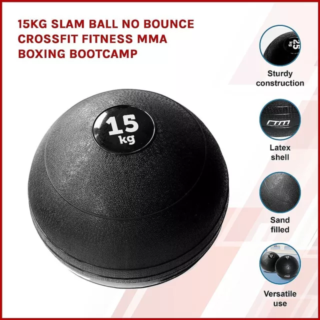 15kg Slam Ball No Bounce Crossfit Fitness MMA Boxing BootCamp 2