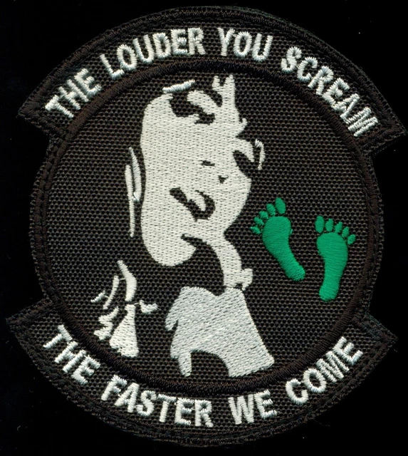 Pararescue PJ "The Louder You Scream" Morale Patch - Hook & Loop (Velcro) Backing 4 thumbnail image
