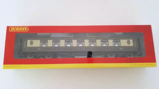 Hornby R4427 Pullman 3rd Class Parlour Car No 66 Lights Grey Roof OO Gauge