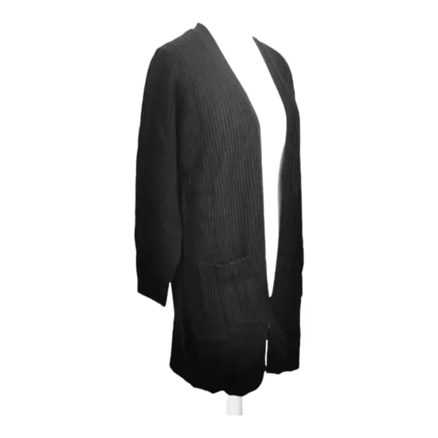 Long Black Cardigan Size 8 10 Pockets Oversized Soft Knit Open CAPSULE BNWT BNIP