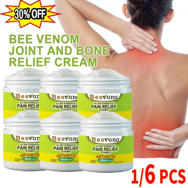 6/1 pz crema per terapie articolari e ossee Beevana, articolazioni d'api e crema per terapia ossea