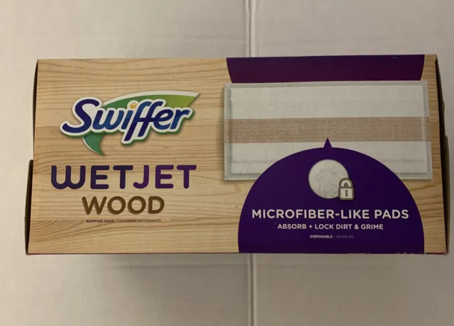 WetJet Wood Mop Pad Refills 20 Count microfiber-like soft texture gentle Safe