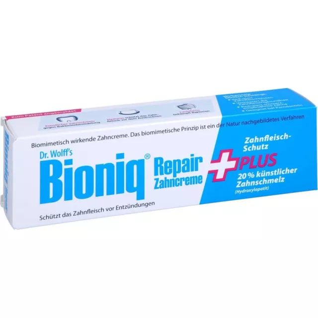 Bioniq Repair Plus Zahncreme Zahnpasta Rundum Zahnschutz 75 ml Neu in OVP
