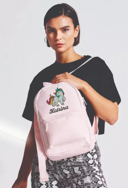 Zaino Personalizzato Unicorno Ricamato Borsa Scuola Unicorno Zaino Scuola Borsa