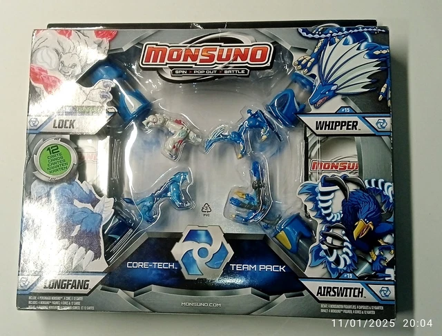 Monsuno MONSUNO TEAM 4 Pack _Lock_Whipper_Longfang_Airswitch_Jakks Pacific ...