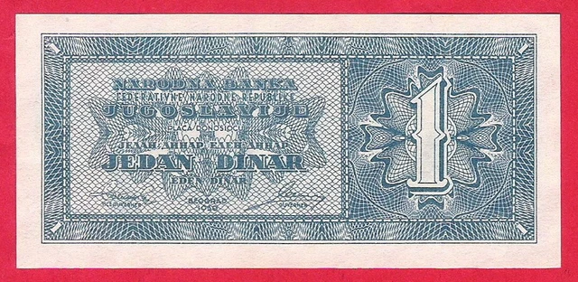 Yugoslavia, 1 dinar from 1950 unissued, Inform biro, P-67P - UNC