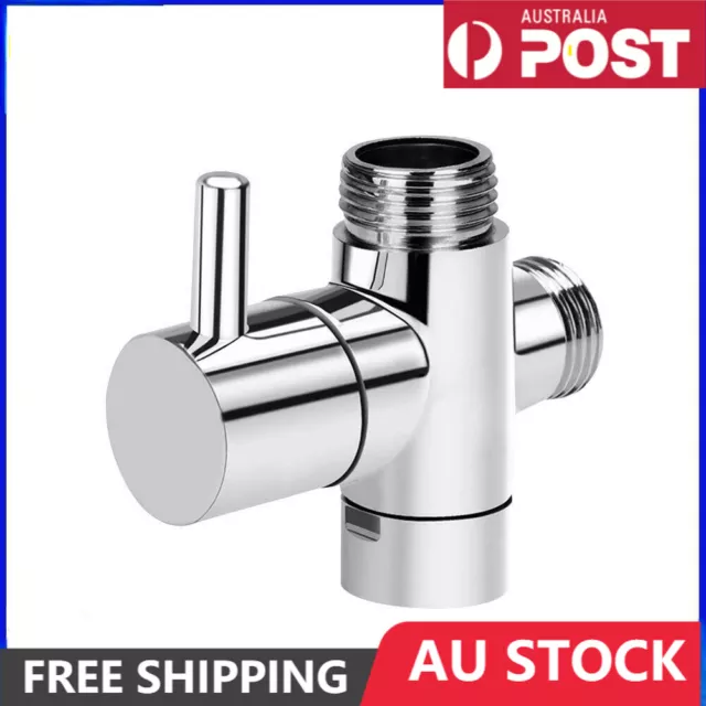 3 Way 1/2 Shower Faucet Water Splitter Shower Valve Diverter Nozzle Adapter