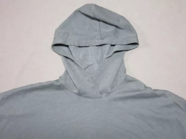 Alternative Apparel Womens Gray French Terry Hooded Cape Sweatshirt Size Xxs New 2