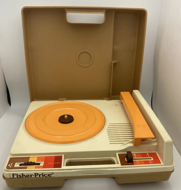 Vintage 1978 Fisher Price Record Player Model 825 Kid Phonograph Turntable Works