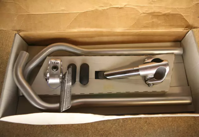 Vintage NOS NEW NIB Italian ITM Dual System timetrial bicycle handlebar bars