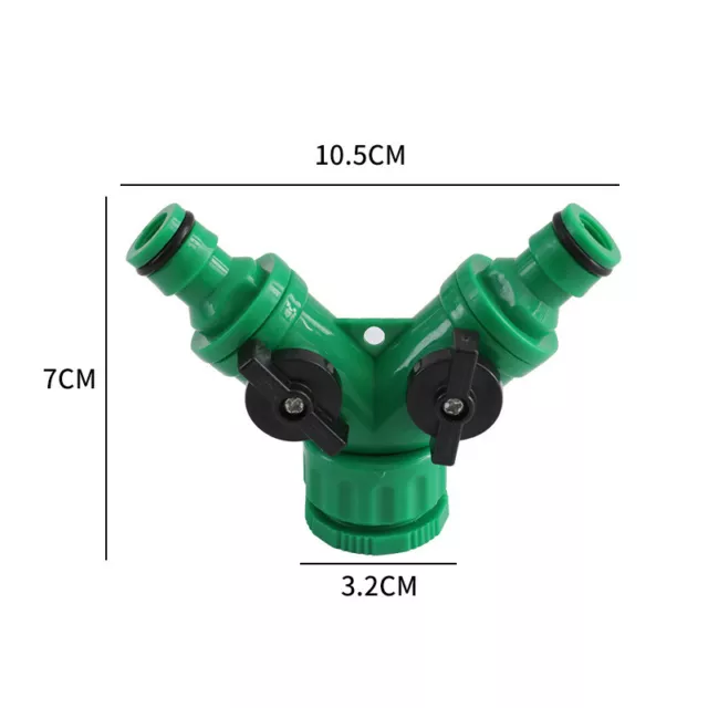 Adaptador del sistema de riego por goteo de acoplamiento rápido resellable conector Y 3 vías V.YH