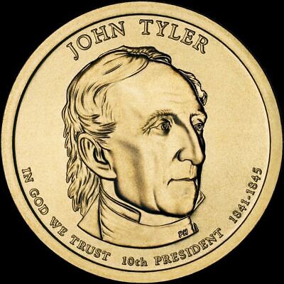 2009 P John Tyler Presidential Dollar "Brilliant Uncirculated" US Mint Coin