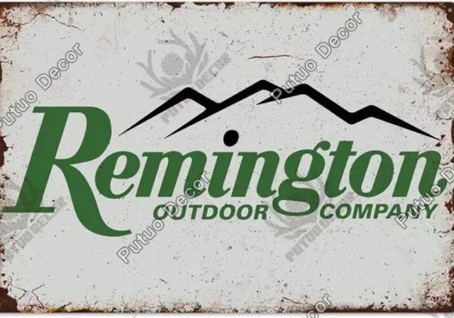 Remington Firearms Metal Sign 7.8x11.8 Inches In Size