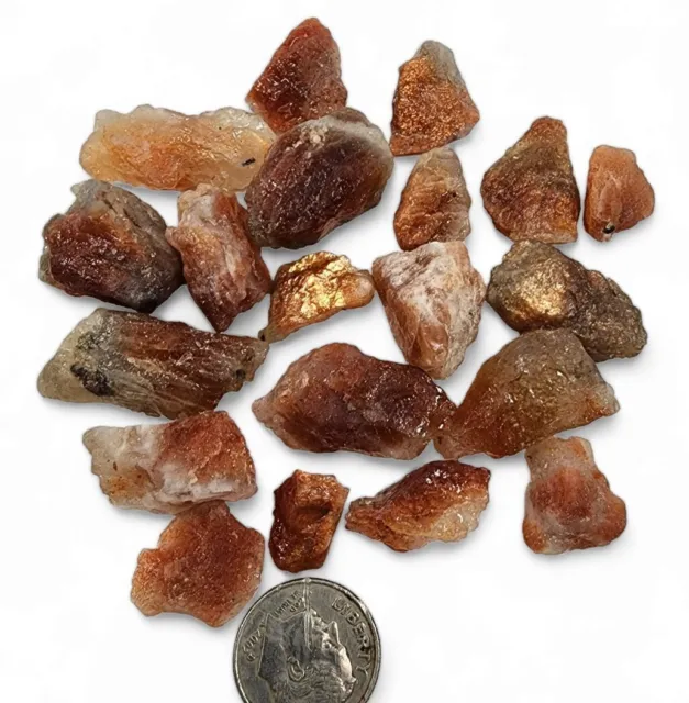 Natural Sunstone Crystal Stones India 56.2 grams