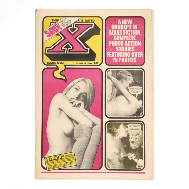 X Magazine, Issue No. 1 / Al Goldstein / NYC Sex Tabloid 1970 Screw / Nice Copy