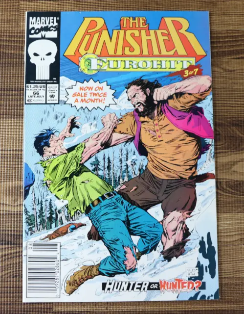 1992 Marvel Comics The Punisher #66 EuroHit 3 NEWSSTAND VF+/NM