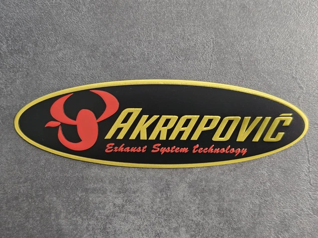 3D Heat-Resistant Akrapovic Style Sticker / Decal – Exhaust Pipe Emblem For Motorcycles