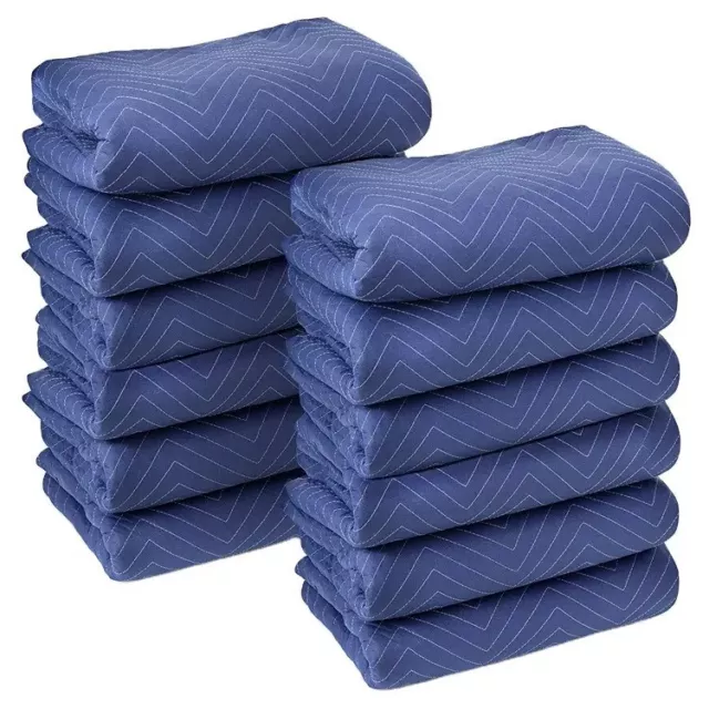 12 Moving & Packing Blankets - 80" x 72" (55 lb/dz Weight)