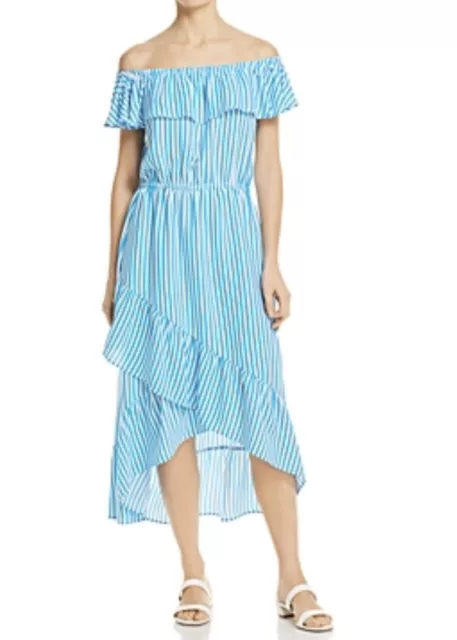 Tommy Bahama Palm Party Off-The-Shoulder Midi Dress