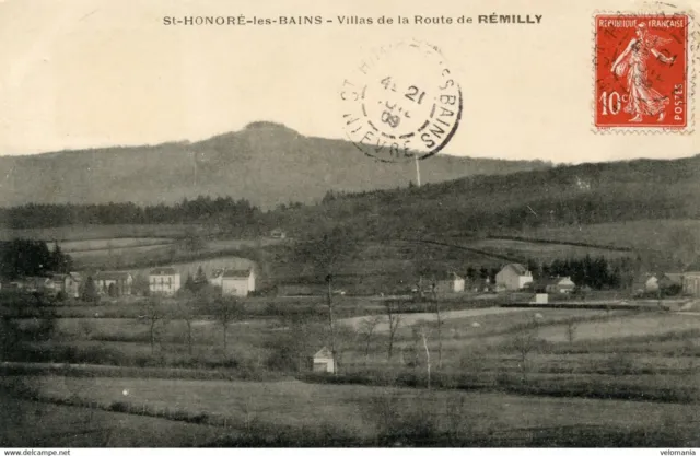 13427 cpa 58 Saint Honoré les Bains - Villas de la Route de Rémilly