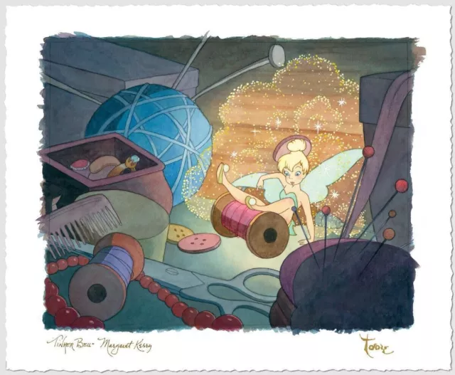 Toby Bluth - Cute As A Button Tinker Bell Disney Fine Art