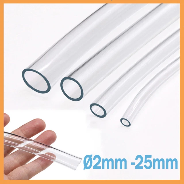 PVC CLEAR PLASTIC Flexible Hose Pipe Tube Fuel Water Car Oil Aquariums