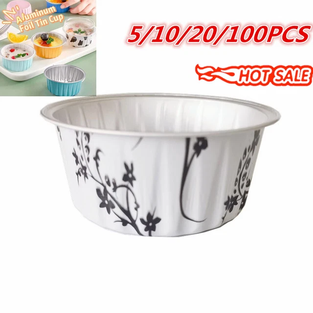 5-100 pz custodia per torta tazza in lamina di alluminio tazze da forno muffin cupcake - NATALE - UK
