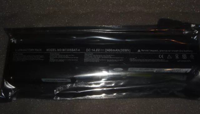 Batterie D'ORIGINE Clevo 6-87-M720S-4M4 6-87-M72SS-4D41 6-87-m72ss-4d42 M720SBAT