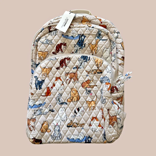 NEW VERA BRADLEY A CATS LIFE Large Weekender Travel Luggage  display picture 1
