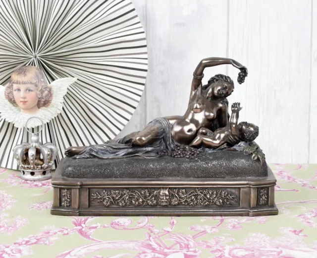Antik Figur Venus  Amor Skulptur Göttin Liebe Erotik nackte Frau Engel Veronese 2