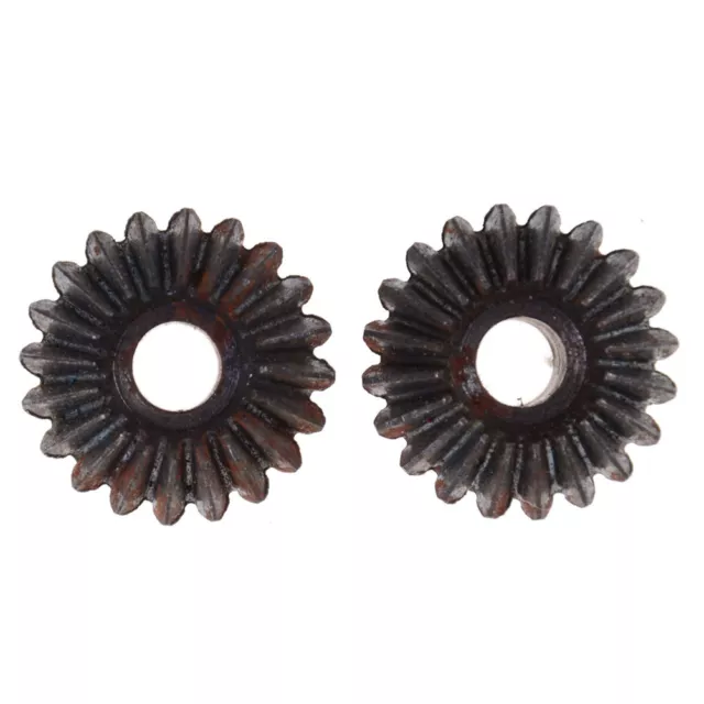 2 pz ingranaggi smussati in metallo 7 mm 1 modulo 20 denti con foro interno 7 mm 90 gradi M *TM