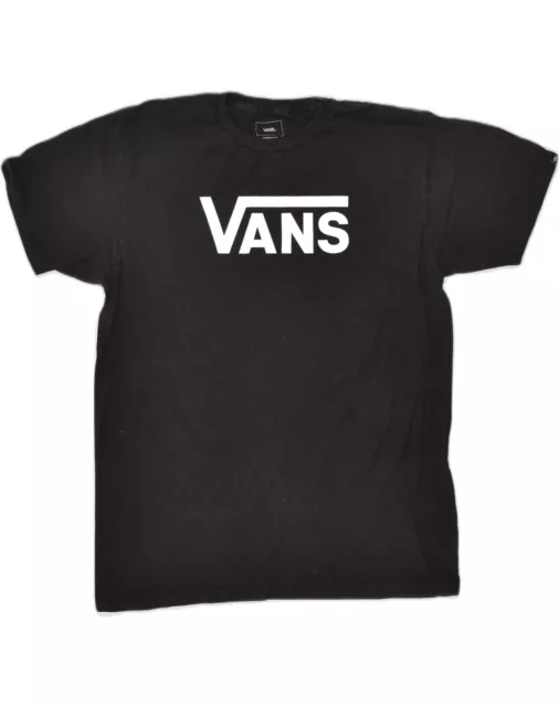 VANS Mens Classic Fit Graphic T-Shirt Top Large Black Cotton DC06