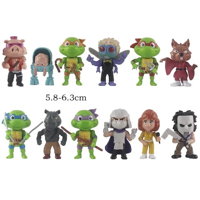 TORTUES NINJA figurines Triceraton Infantryman & Roadkill Rodney Neca