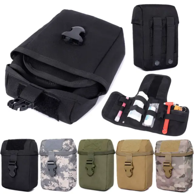 Tactical First Aid Bag Hunting Survival Military EDC Pack Molle Pouch Waist Bag