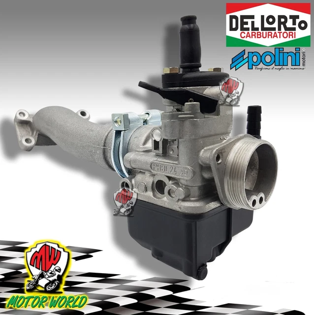 WOOSTAR PZ22 Carburateur 22mm Avec Filtre à Air Et Tuyau Admission - Pour 110cc 125cc Pit Bike ATV Quad Rouge
