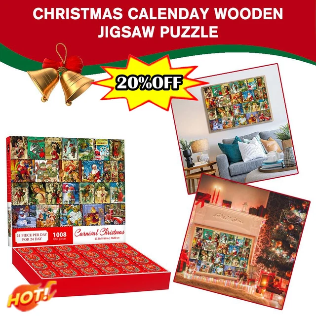 ADVENT 25 DAYS Countdown Calendar 2024 Christmas 1000 pieces Jigsaw