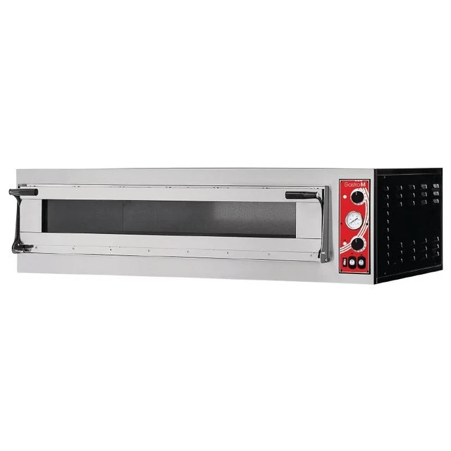Elektro Pizzaofen mit Thermostat Breit Große Glasscheibe Pizzabackofen