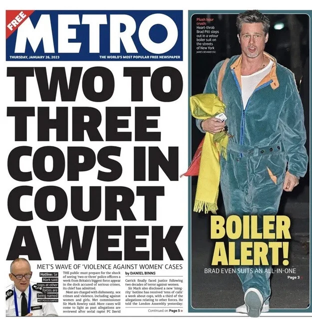 Brad Pitt Spitting Image Sienna Miller Guz Khan Andy Murray Metro UK Newspaper