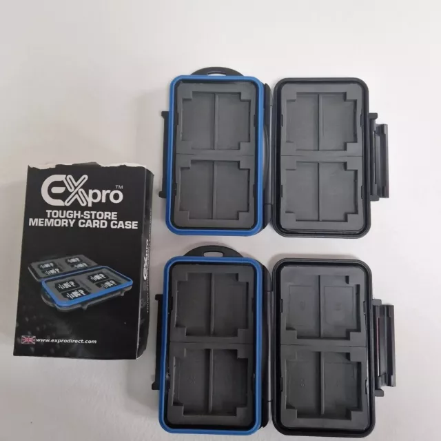 Expro Tough-store Memory Card Cases X 2 - New