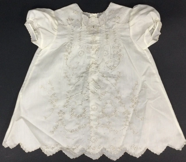 Philippine Rosas needlepoint Embroidered 9-12 mos.Baby infant Handkerchief Dress