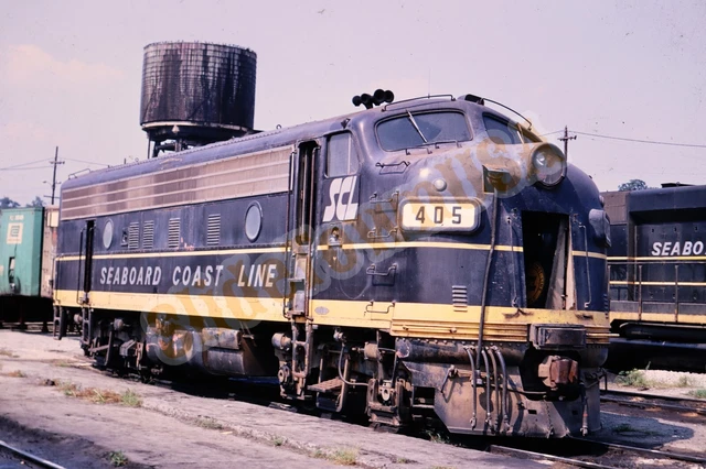 Vtg 1970 Train Slide 405 SCL Seaboard Coast Line Railroad X3M072