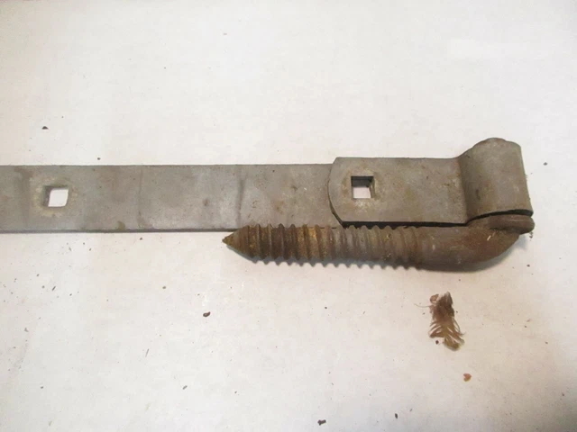 2 vintage 15" Strap Hinges with 5.25" Hinge Bolts 3