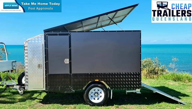 ONE LEFT! 8x6 Enclosed 1800kg ATM Toy Hauler Trailer Galvanised Disc Brakes PA D ONE LEFT! 8x6 Enclosed 1800kg ATM Toy Hauler Trailer Galvanised Disc Brakes PA D