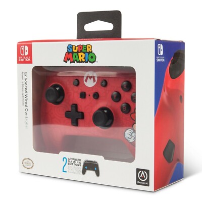 MANETTE FILAIRE OFFICIELLE MARIO prise Jack NINTENDO SWITCH OLED Neuf