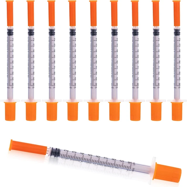 1Cc Syringes 30G 1/2 Inch Pack of 20 Pcs,Independent Packing
