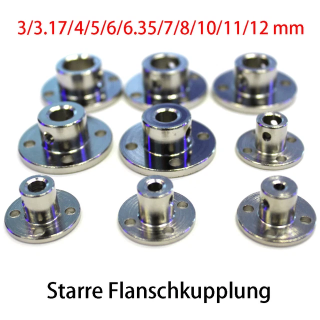 Giunto flangia rigido motore alberi guida flangia accoppiatore 3/3.17/4/5/6~12 mm