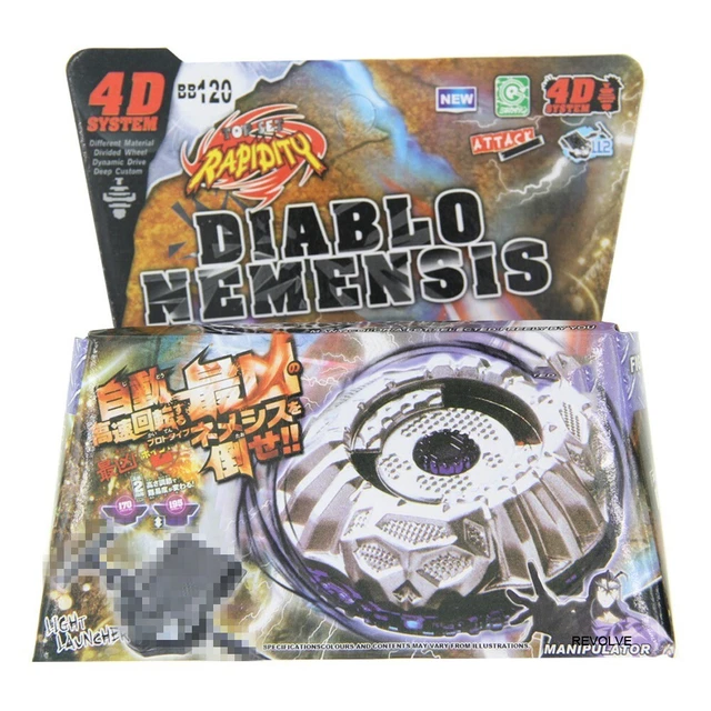 GENUINE Takara Tomy Diablo Nemesis X:D Beyblade BB-120metal fury 4D STARTER SET