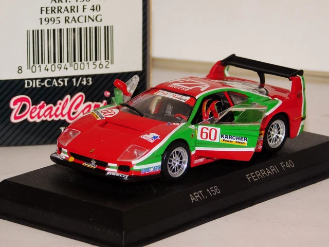 Miniaturas Auto - GT e Le Mans: DETAIL CARS 1/43 FERRARI F40 #60 1995